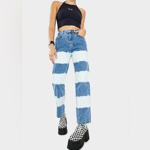 Ragged priest lithium striped denim jeans size 26